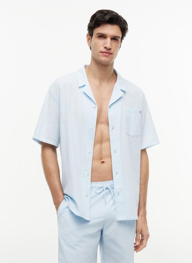 TOMMY HILFIGER Bowling Collar Short Sleeve Shirt - Image 1